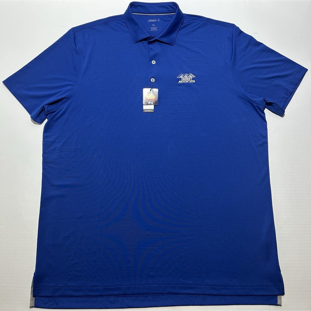 NEW Johnnie O Prep-Formance UPF 50 Men's Blue Stretch Polo Shirt Size XL Golf